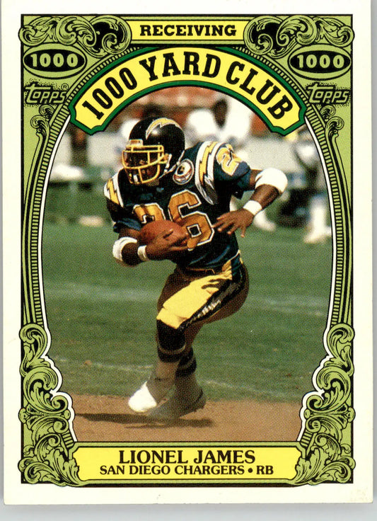 Lionel James - 1986 Topps - #24 - 1000 Yard Club Football - Football Card Single