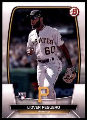 Liover Peguero Rookie 2023 Bowman #85 Pittsburgh Pirates - Baseball Card Single