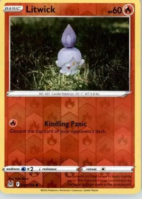 Litwick - SWSH11: Lost Origin - Reverse Holo LP - #024/196 - Pokémon Card Single