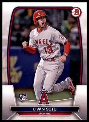 Livan Soto Rookie 2023 Bowman #46 Los Angeles Angels - Baseball Card Single