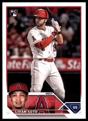 Livan Soto Rookie 2023 Topps #371 Los Angeles Angels - Baseball Card Single