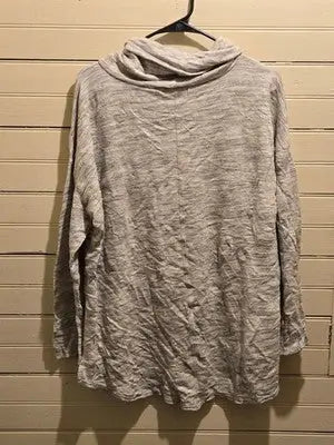 Liz Claiborne Sweater Womens XL Cowl Neck Long Sleeve Heather Gray Weekend - Apparel