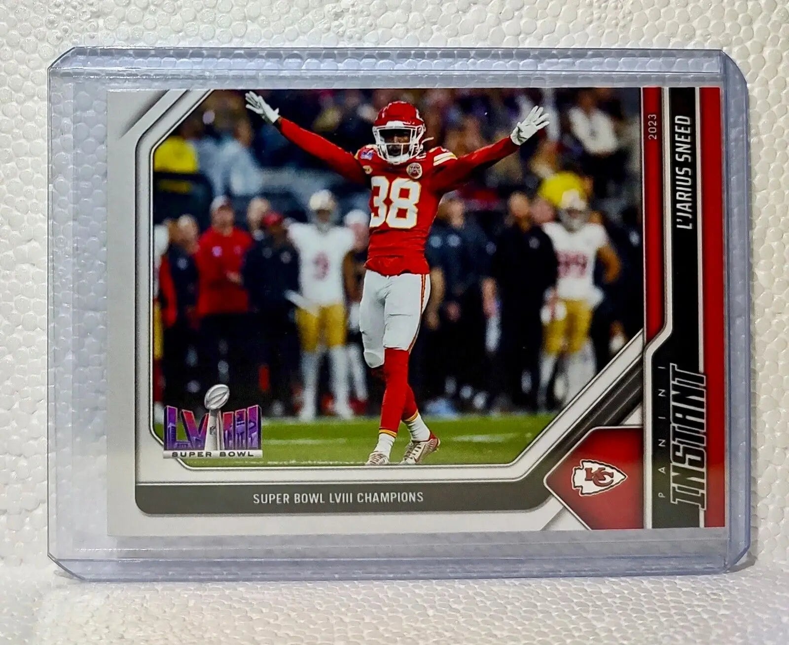 L’Jarius Sneed 2023 Panini NFL Superbowl Champions #30 Card Kansas City Chiefs
