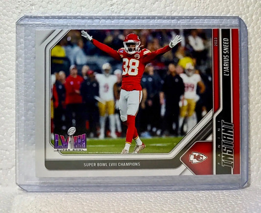 L’Jarius Sneed 2023 Panini NFL Superbowl Champions #30 Card Kansas City Chiefs