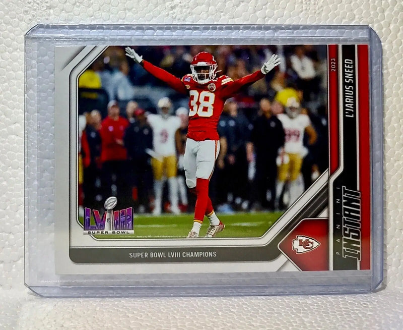 L’Jarius Sneed 2023 Panini NFL Superbowl Champions #30 Card Kansas City Chiefs