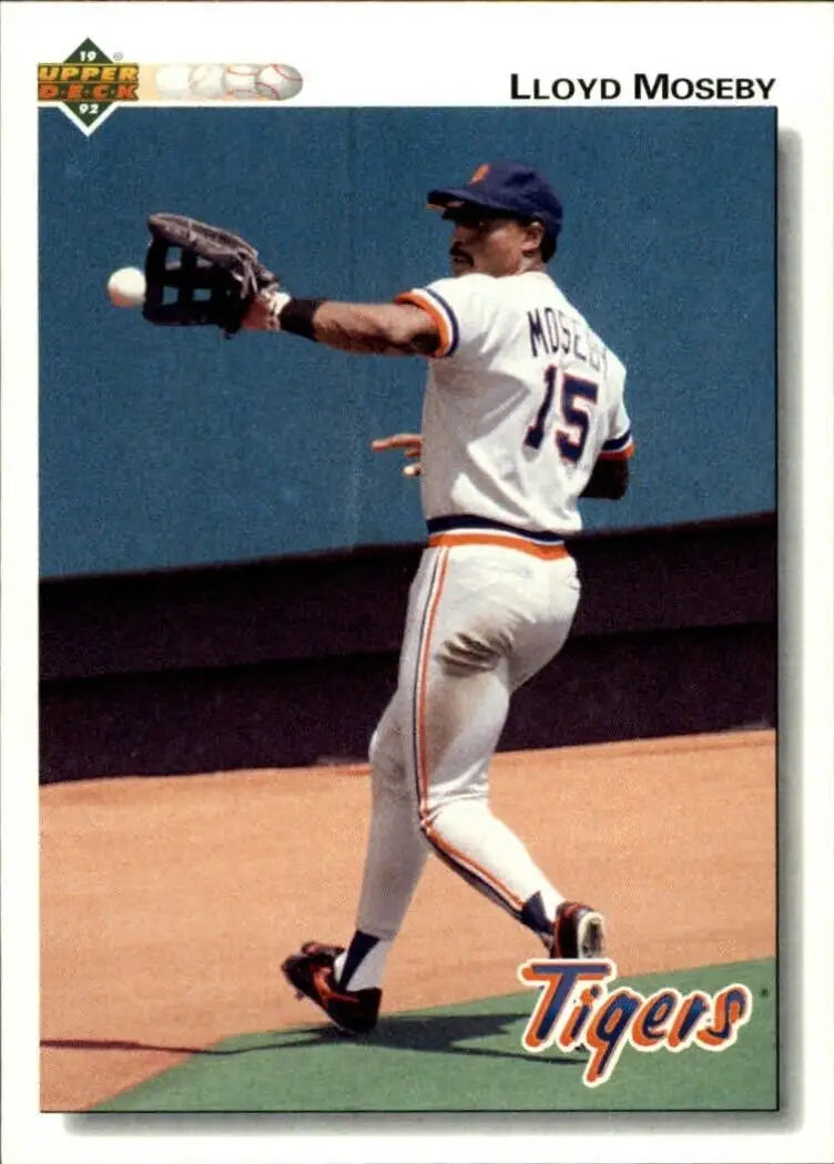 Lloyd Moseby 1992 Upper Deck MLB #468 Baseball Card Detroit Tigers