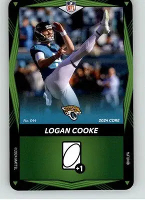 Logan Cooke - 2024 UNO Elite Core Edition - Green - #044 - Football - Football Card Single