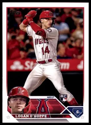 Logan O’Hoppe Rookie 2023 Topps #363 Los Angeles Angels - Baseball Card Single