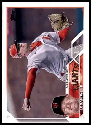 Logan Webb 2023 Topps #368 San Francisco Giants - Baseball Card Single