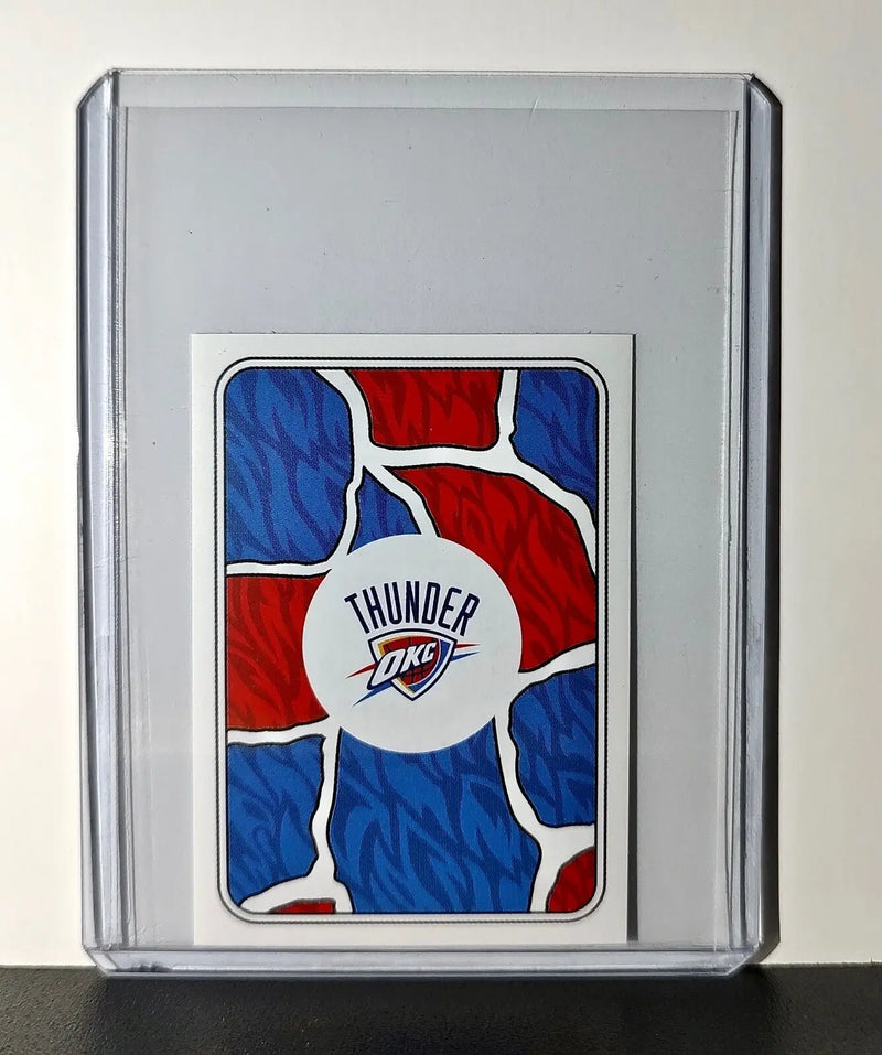 Logo 2024-25 Panini NBA #418 Sticker Card Oklahoma City Thunder
