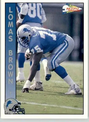 Lomas Brown - 1992 Pacific - #409 - Football - Football Card Single