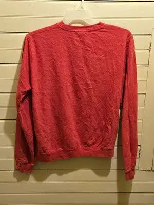 London England Sweatshirt Mens M Red Crewneck Crown Lions Graphic Vintage Style - Apparel