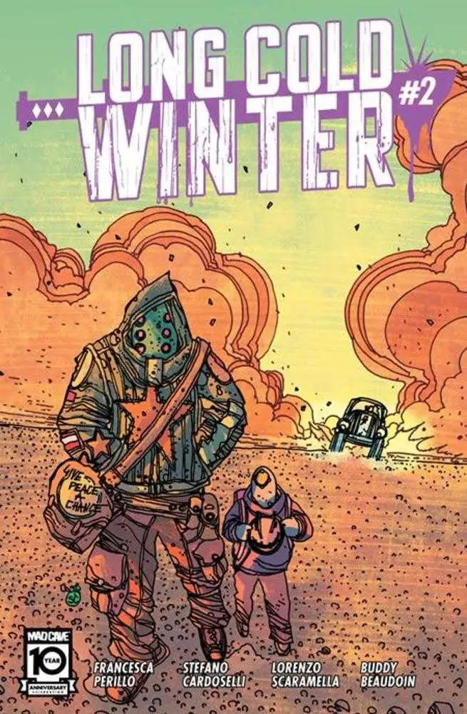 Comic book cover for Long Cold Winter #2 featuring Peace Dog artwork