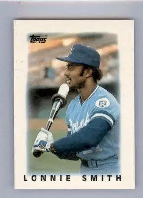 Lonnie Smith - 1986 Topps Major League Leaders Minis - #21 - Baseball - Baseball Card Single