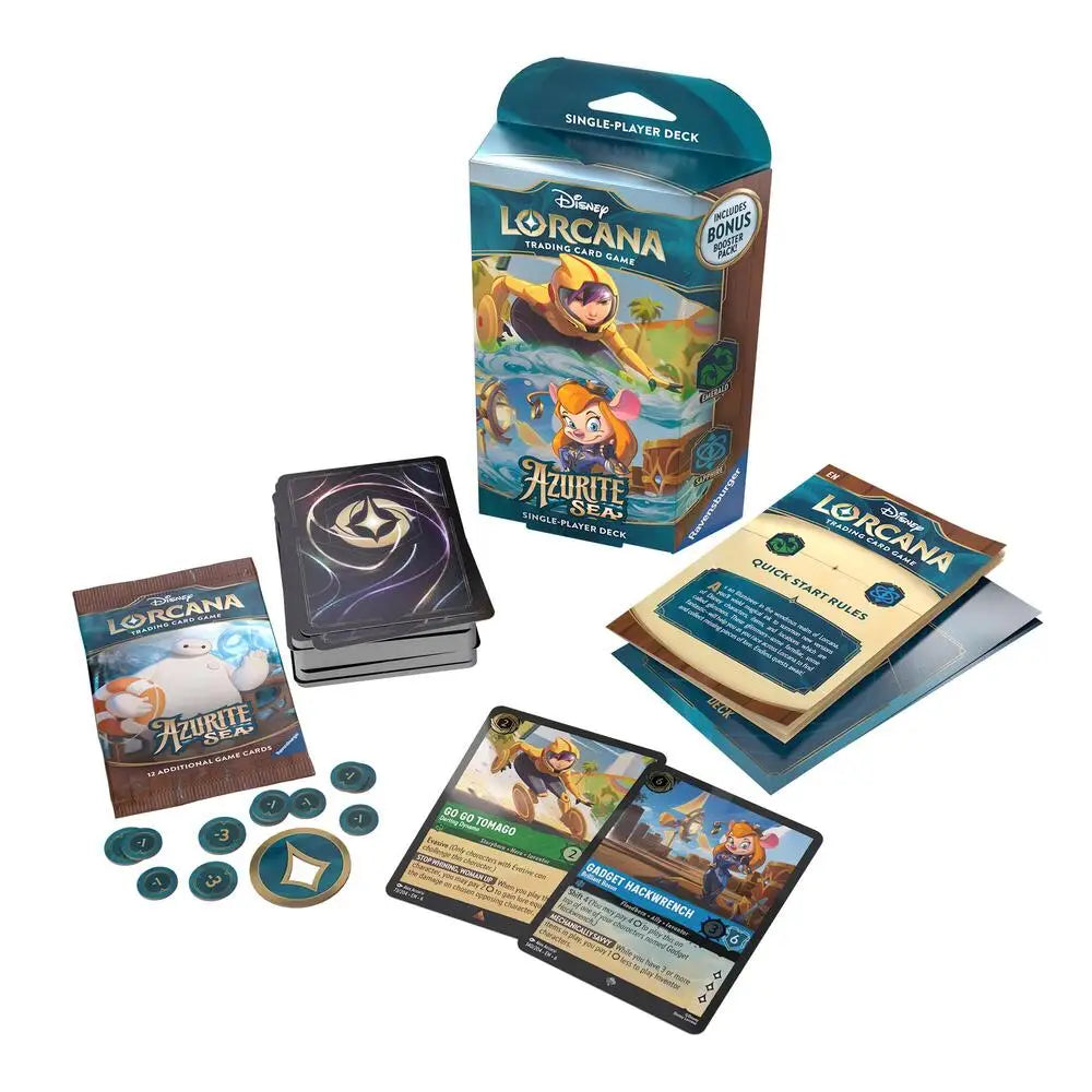 Lorcana TCG: Azurite Seas Starter Deck - Genius Reinvented - Lorcana Card Box