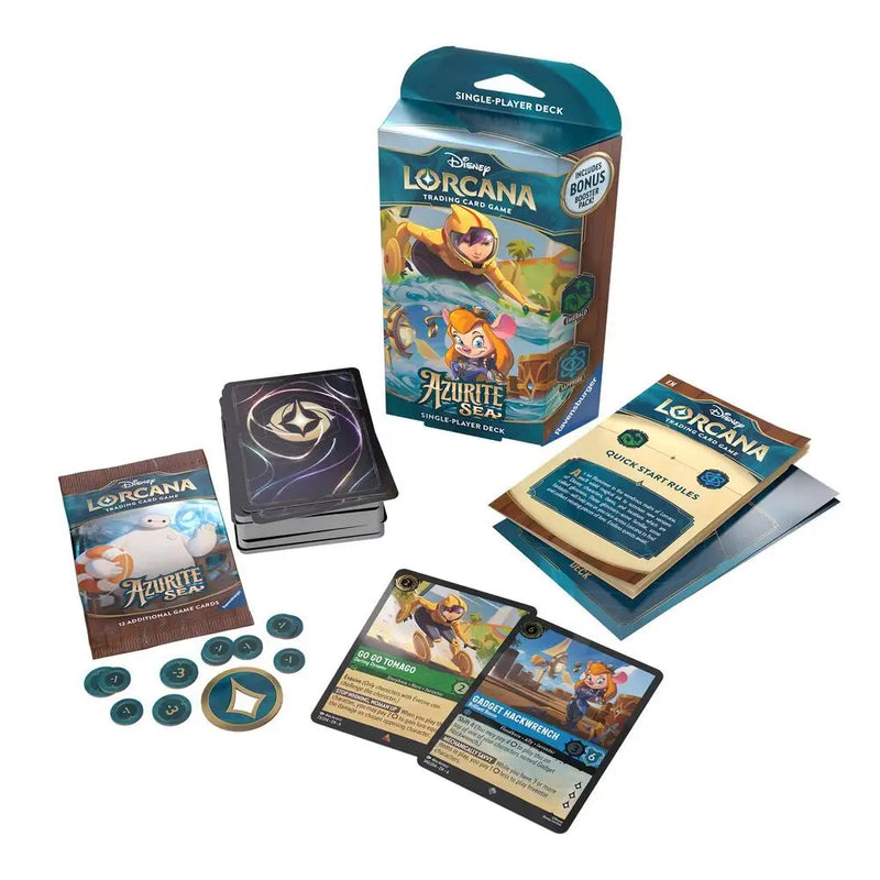 Lorcana TCG: Azurite Seas Starter Deck - Genius Reinvented - Lorcana Card Box