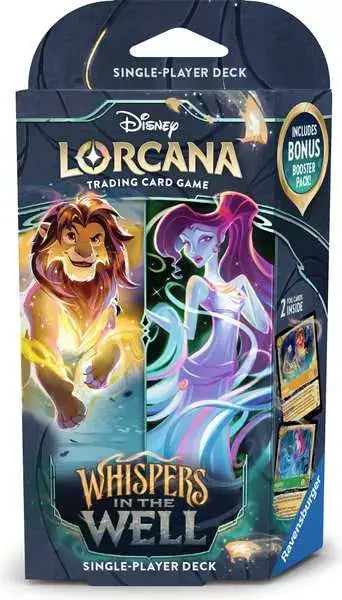 Lorcana Whispers in the Well - Starter Deck (Amber & Emerald) - Lorcana Card Box
