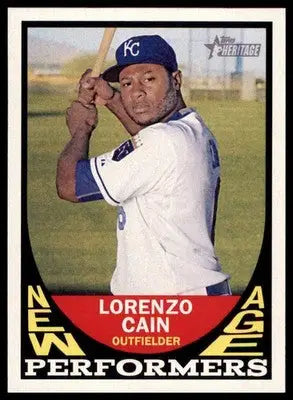 Lorenzo Cain 2016 Topps Heritage New Age Performers #NAP-LC Kansas City Royals - Baseball Card Single