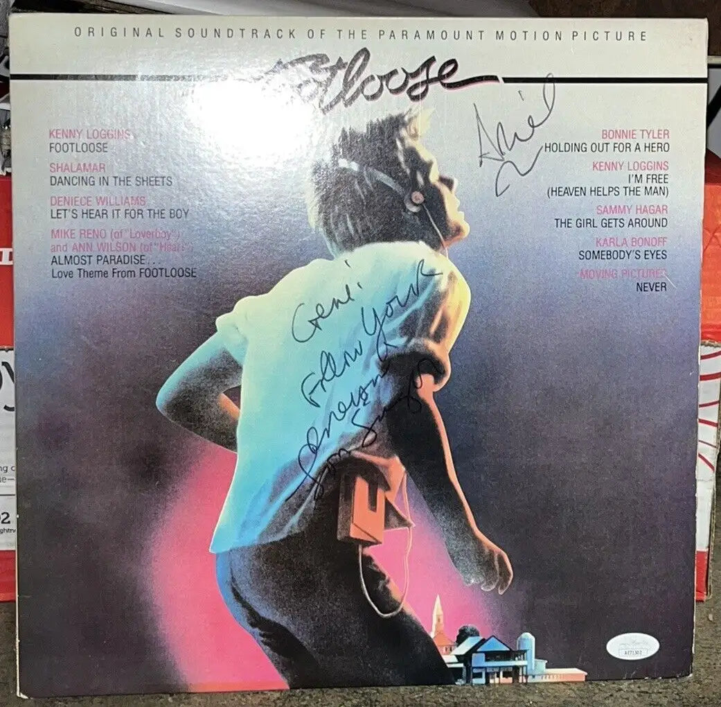 Lori Singer signed Footloose LP album with JSA COA for collectors and movie fans