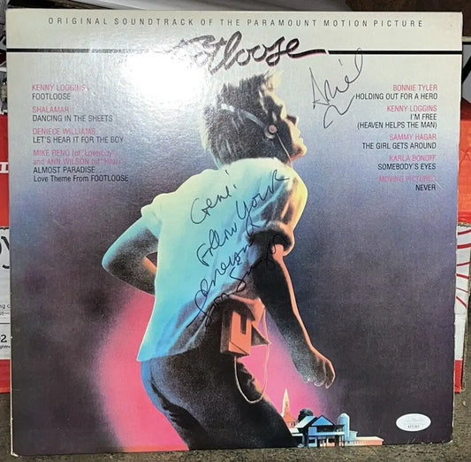 Lori Singer signed Footloose LP album with JSA COA for collectors and movie fans
