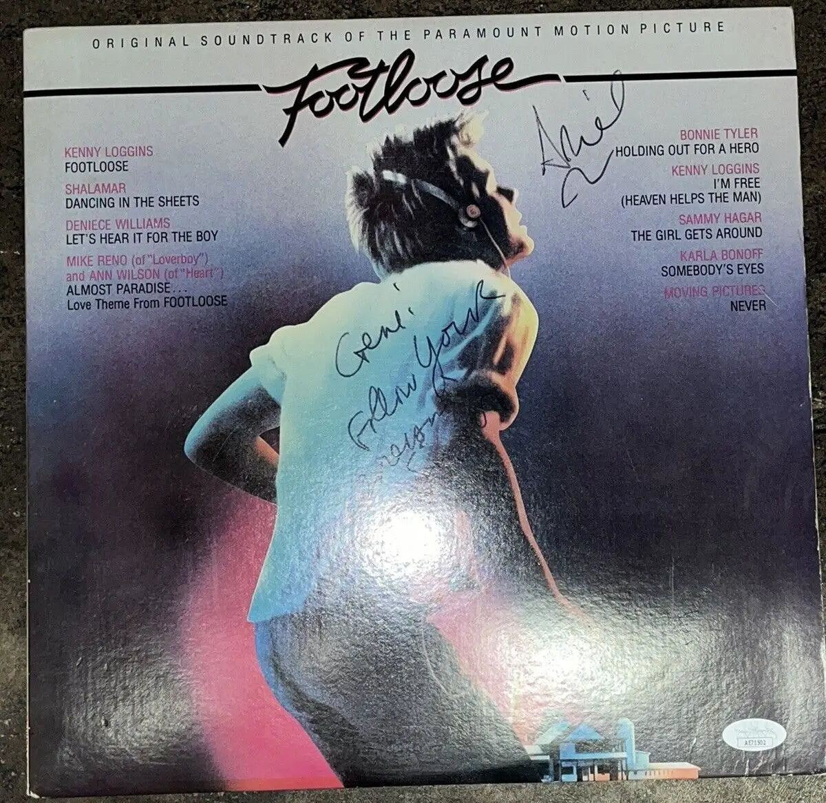 Lori Singer Signed Footloose LP with JSA COA Autographed Movie Soundtrack Album