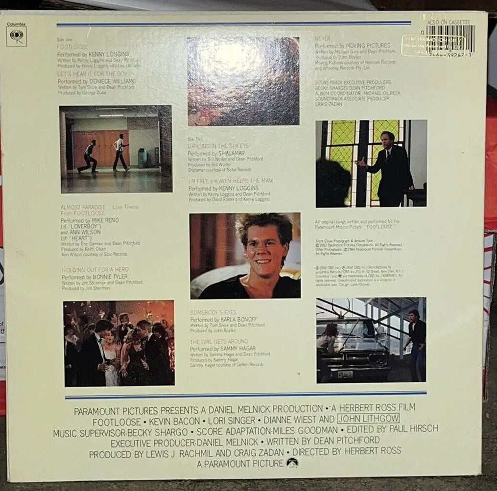 Lori Singer signed Footloose LP album, autographed movie soundtrack with JSA COA