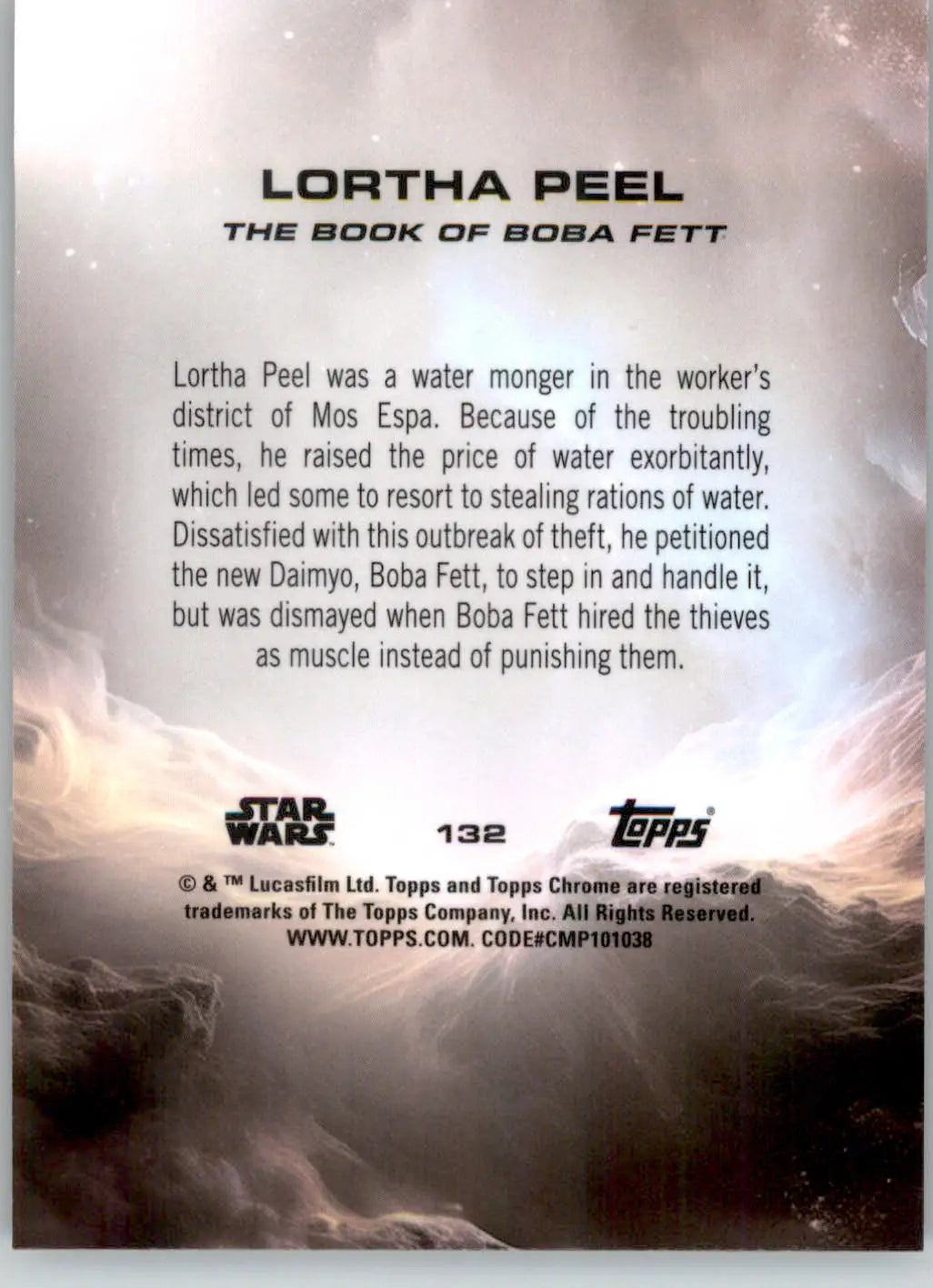 Lortha Peel - 2025 Topps Chrome Star Wars Sapphire - #132 - Non_sport - Star Wars Card Single