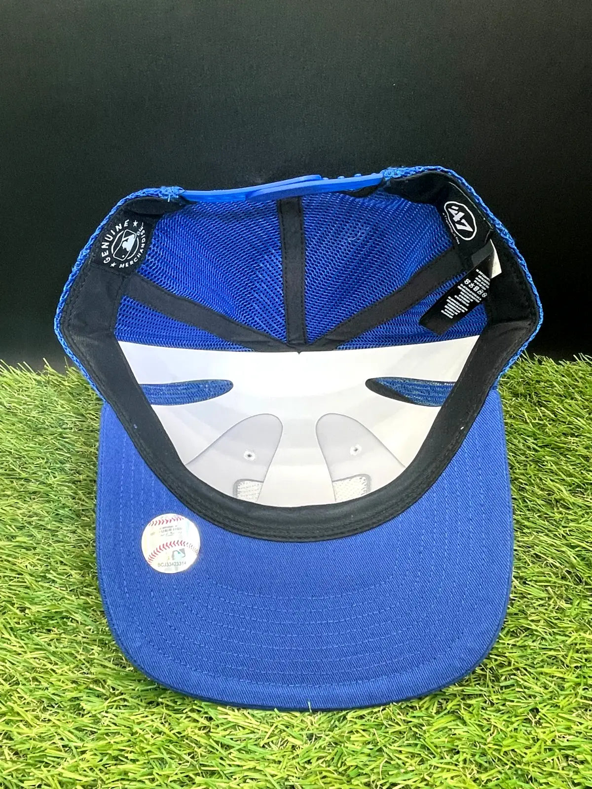 Los Angeles Dodgers ’47 Brand Dodger Blue Mesh Trucker Adjustable Hat Since 1958 - Apparel