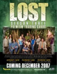 Lost Season 3 Trading Card Sell Sheet - Entertainment Memorabilia
