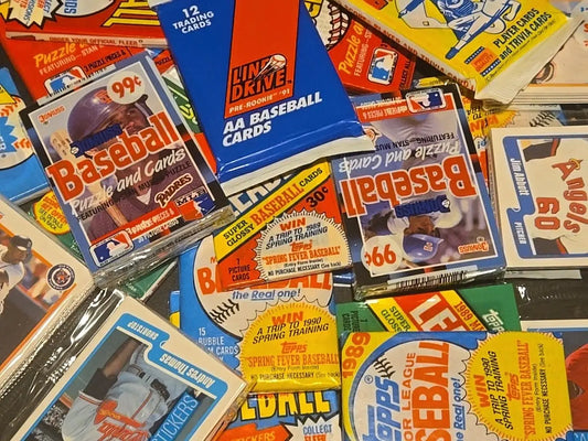 lot of 10 Vintage baseball card packs - Baseball Card Box