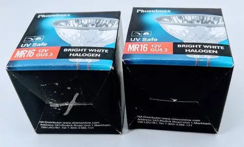 Lot of 2 Phoenimax UV Safe Bright White Halogen Bulbs - General Merchandise