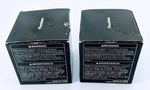 Lot of 2 Phoenimax UV Safe Bright White Halogen Bulbs - General Merchandise