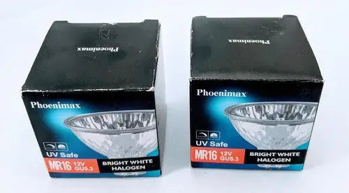 Lot of 2 Phoenimax UV Safe Bright White Halogen Bulbs - General Merchandise