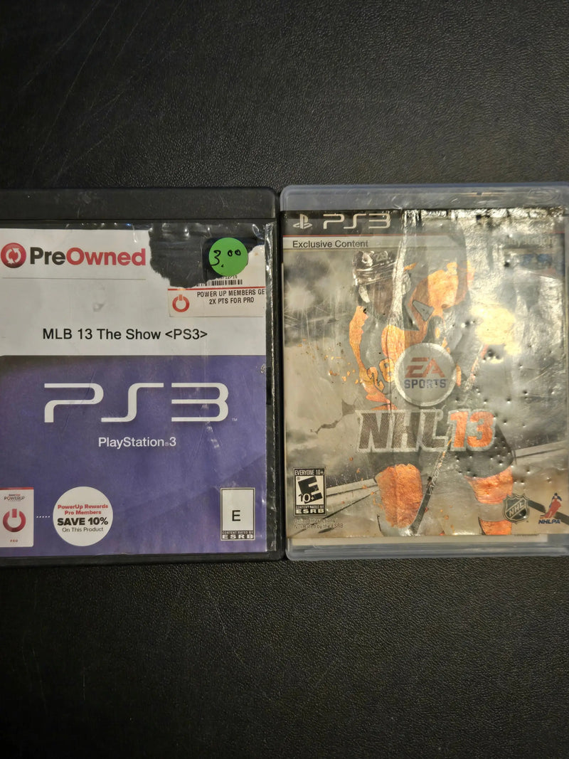 Lot of 2 PlayStation 3 Games - MLB 13 The Show & NHL 13 - Other