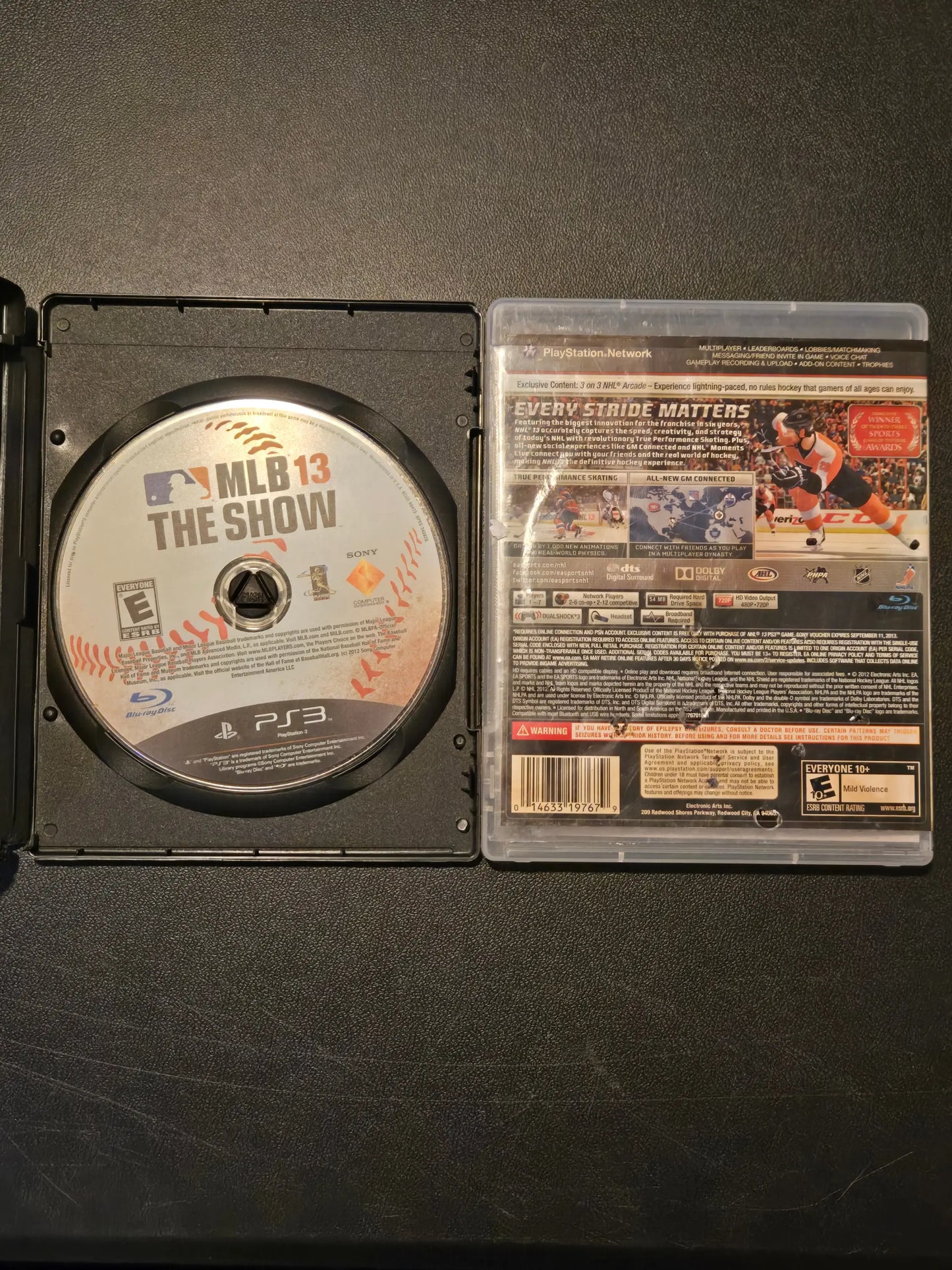 Lot of 2 PlayStation 3 Games - MLB 13 The Show & NHL 13 - Other