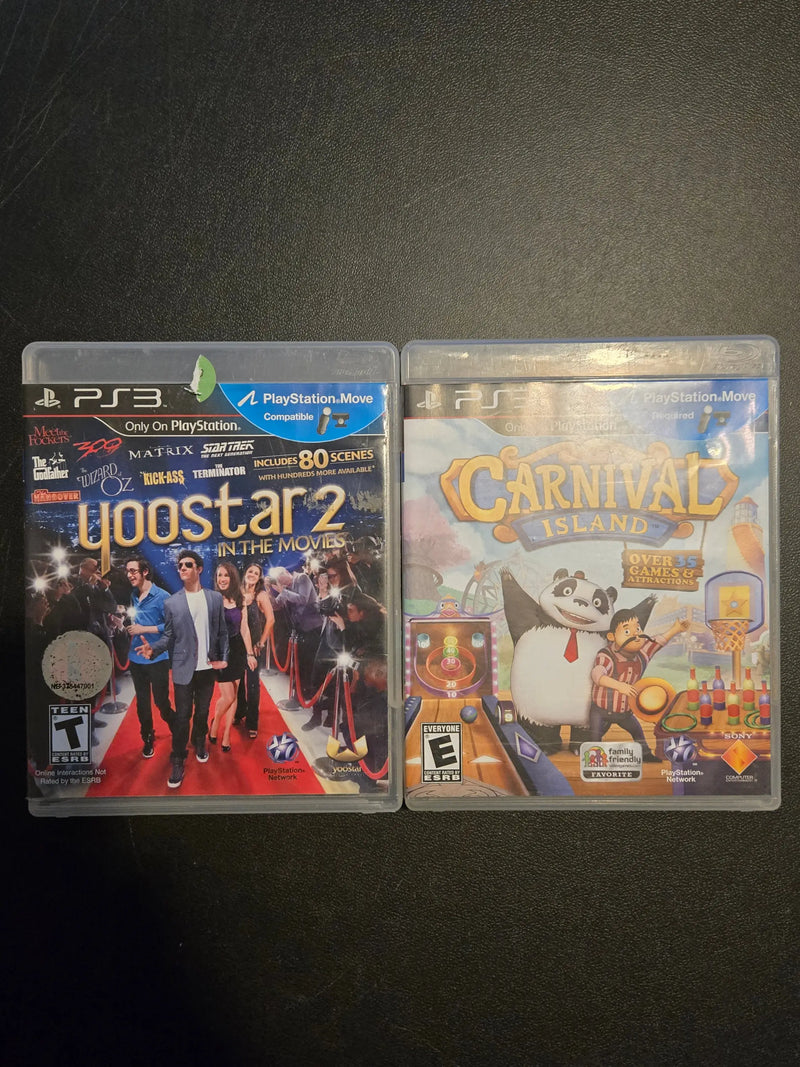 Lot of 2 PS3 Games - Yoostar 2 & Carnival Island - Fun Family Entertainment - Other
