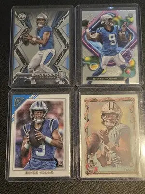 Lot of 4 Bryce Young Rookie Cards 2024 Topps RC Chrome Allen & Ginter Gallery - Football Card Single