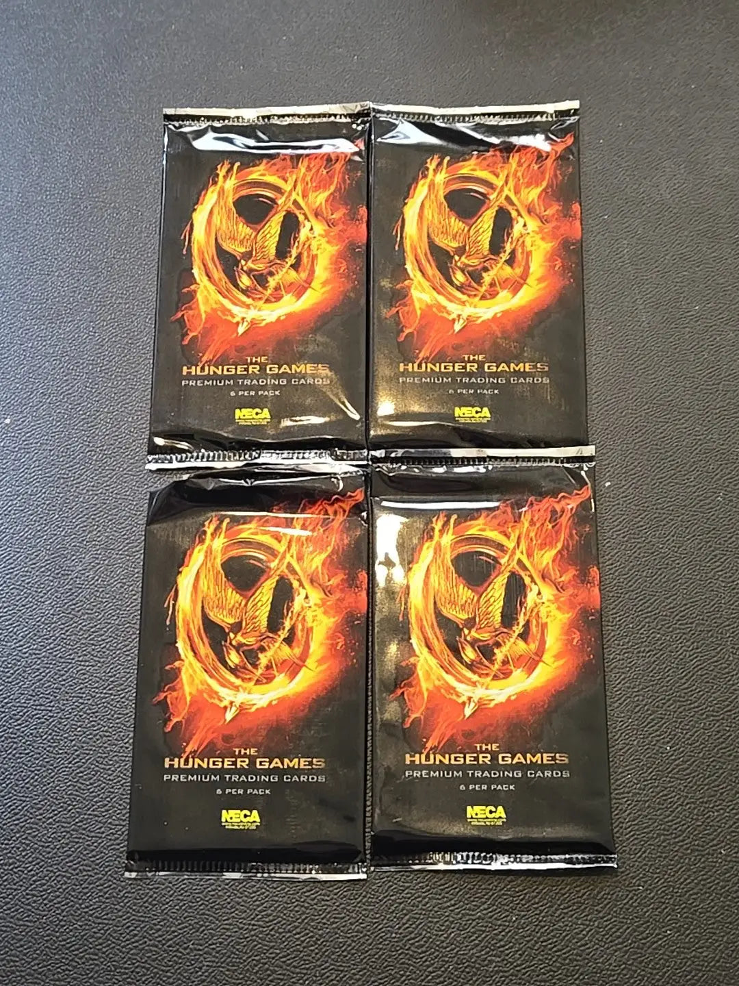 Lot Of 4 Hunger Games Card Packs - Entertainment Card Box