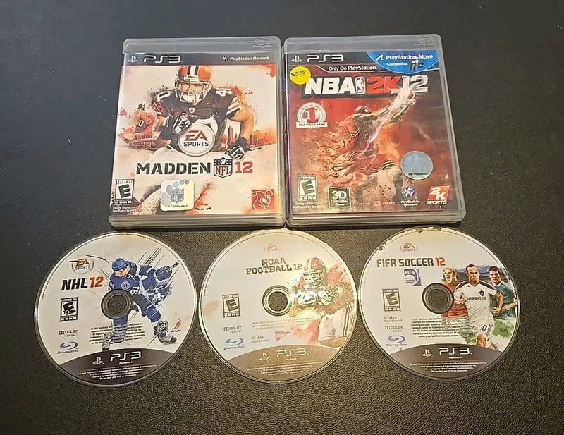 Lot Of 5 2012 Sports Games For Ps3 - Other