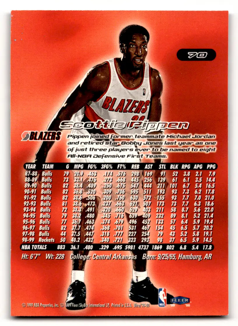 Scottie Pippen basketball card from Lot of 6 different Pippen basketball cards HOF 2000s