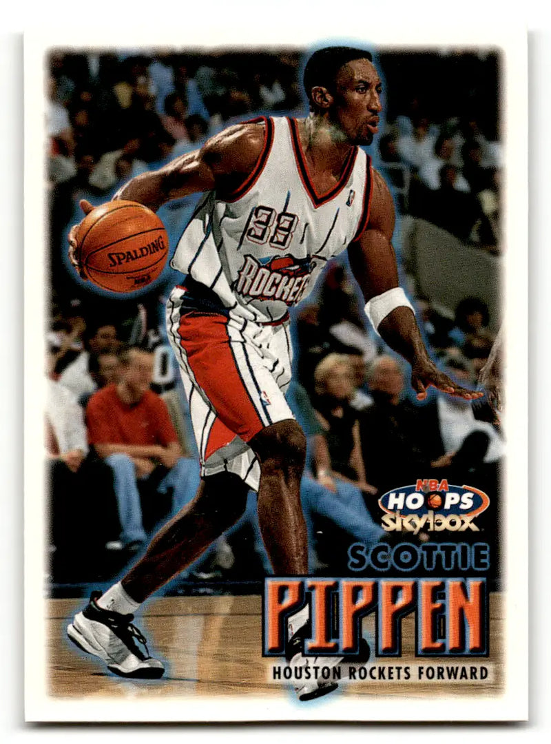 Scottie Pippen basketball card from Lot of 6 Pippen basketball cards featuring Hall of Fame memorabilia