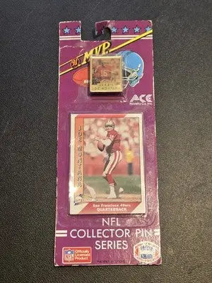 Lot of 6 NFL Collector Pin Series 1991 ACE Novelty w/ Card Marino Montana Aikman - Sports Memorabilia