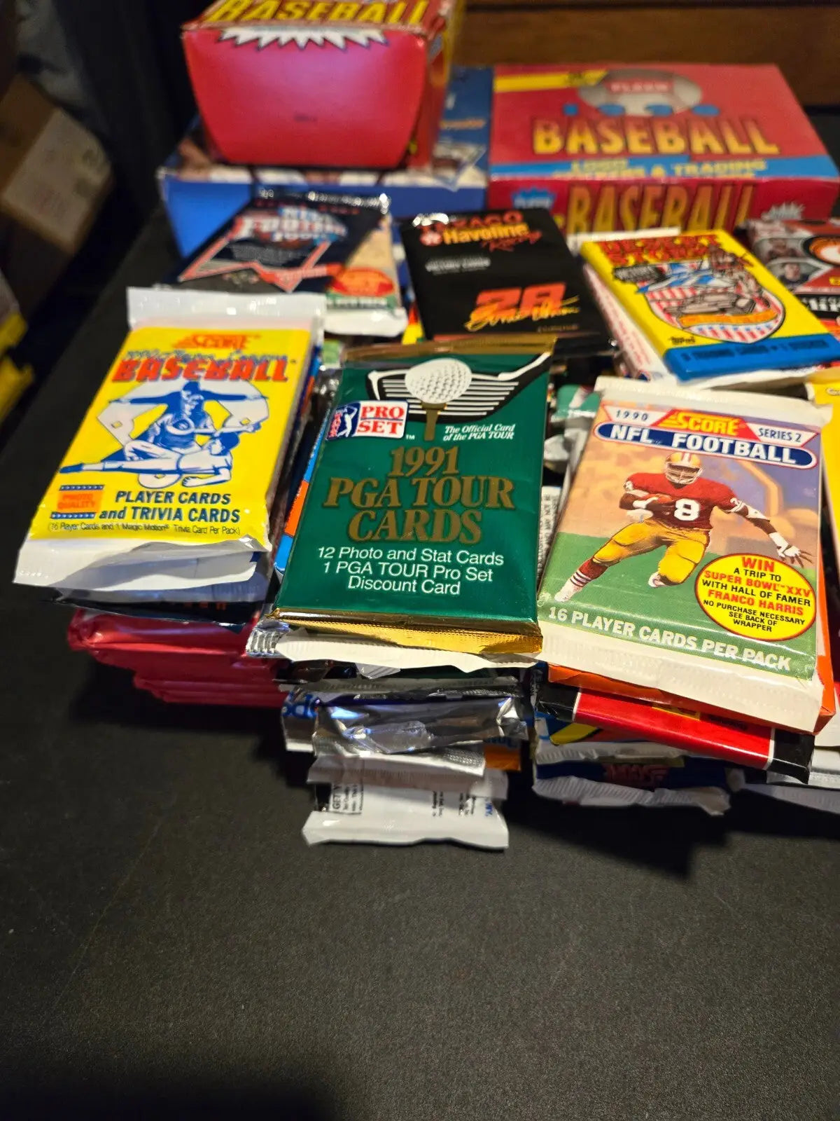 Lot of 700 multi/mixed-sport cards and non-sport trading cards in sealed pack - Mixed Sports Card Box