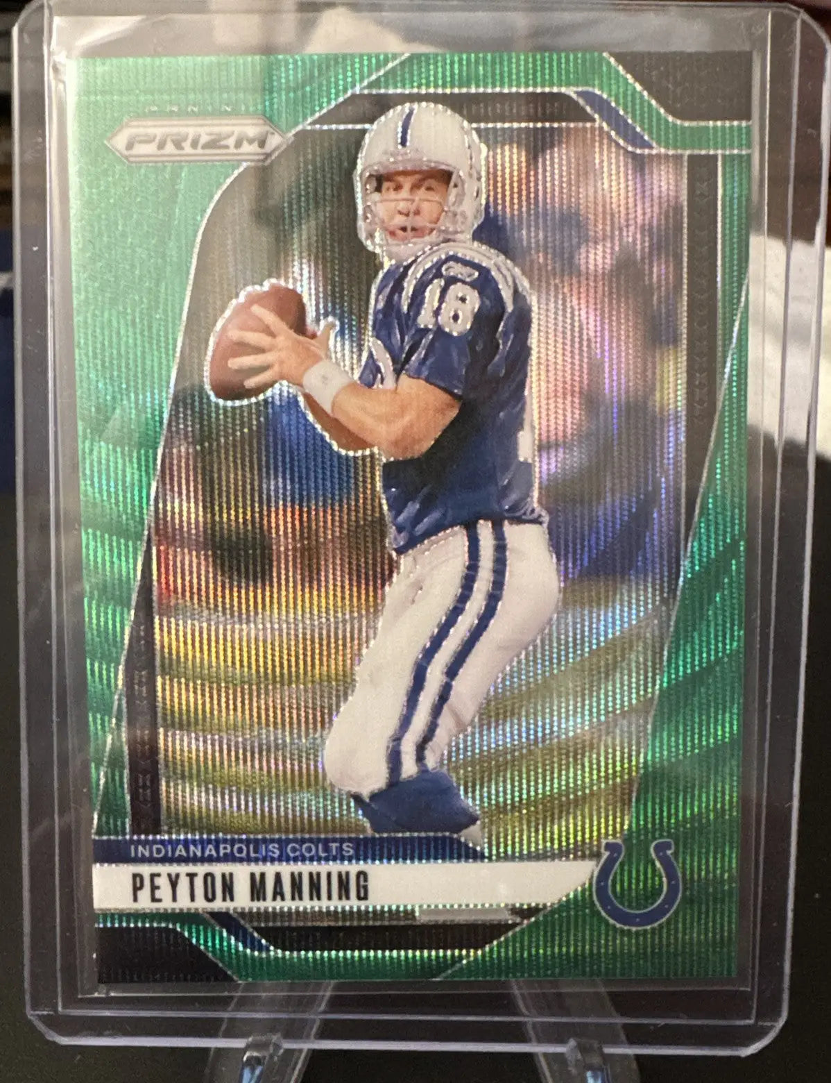 LOT (x9) 2024 Prizm Indy Colts Green Wave Prizm - Manning Pittman Jr. Latu ++ - Football Card Single