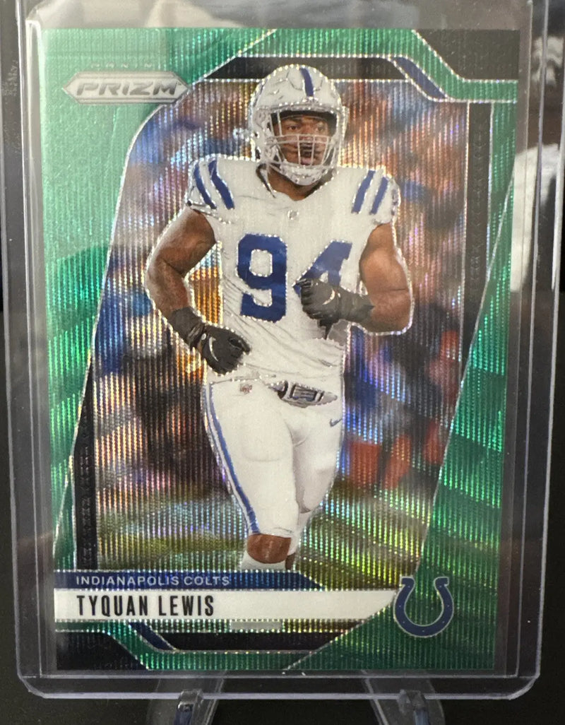 LOT (x9) 2024 Prizm Indy Colts Green Wave Prizm - Manning Pittman Jr. Latu ++ - Football Card Single