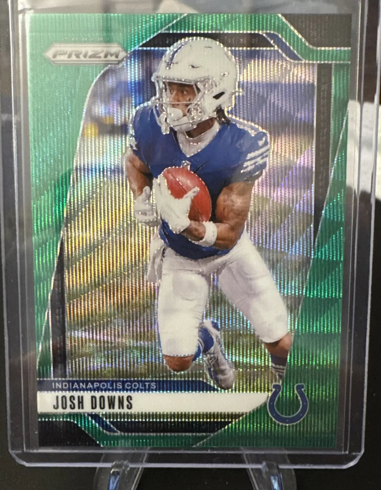 LOT (x9) 2024 Prizm Indy Colts Green Wave Prizm - Manning Pittman Jr. Latu ++ - Football Card Single