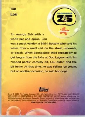 Lou - 2025 Topps Chrome SpongeBob SquarePants 25th Anniversary - #148 - Non-Sports Card Single