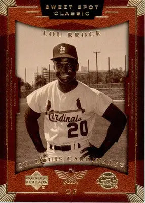Lou Brock - 2004 Upper Deck Sweet Spot Classic - #52 - Baseball - Baseball Card Single