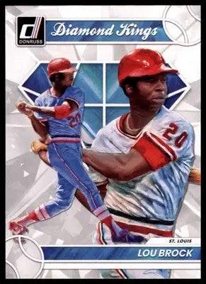 Lou Brock 2023 Donruss Diamond Kings #19 St. Louis Cardinals - Baseball Card Single