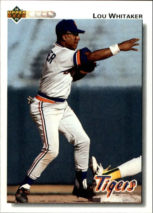 Lou Whitaker 1992 Upper Deck MLB #516 Baseball Card Detroit Tigers - Baseball Card Single